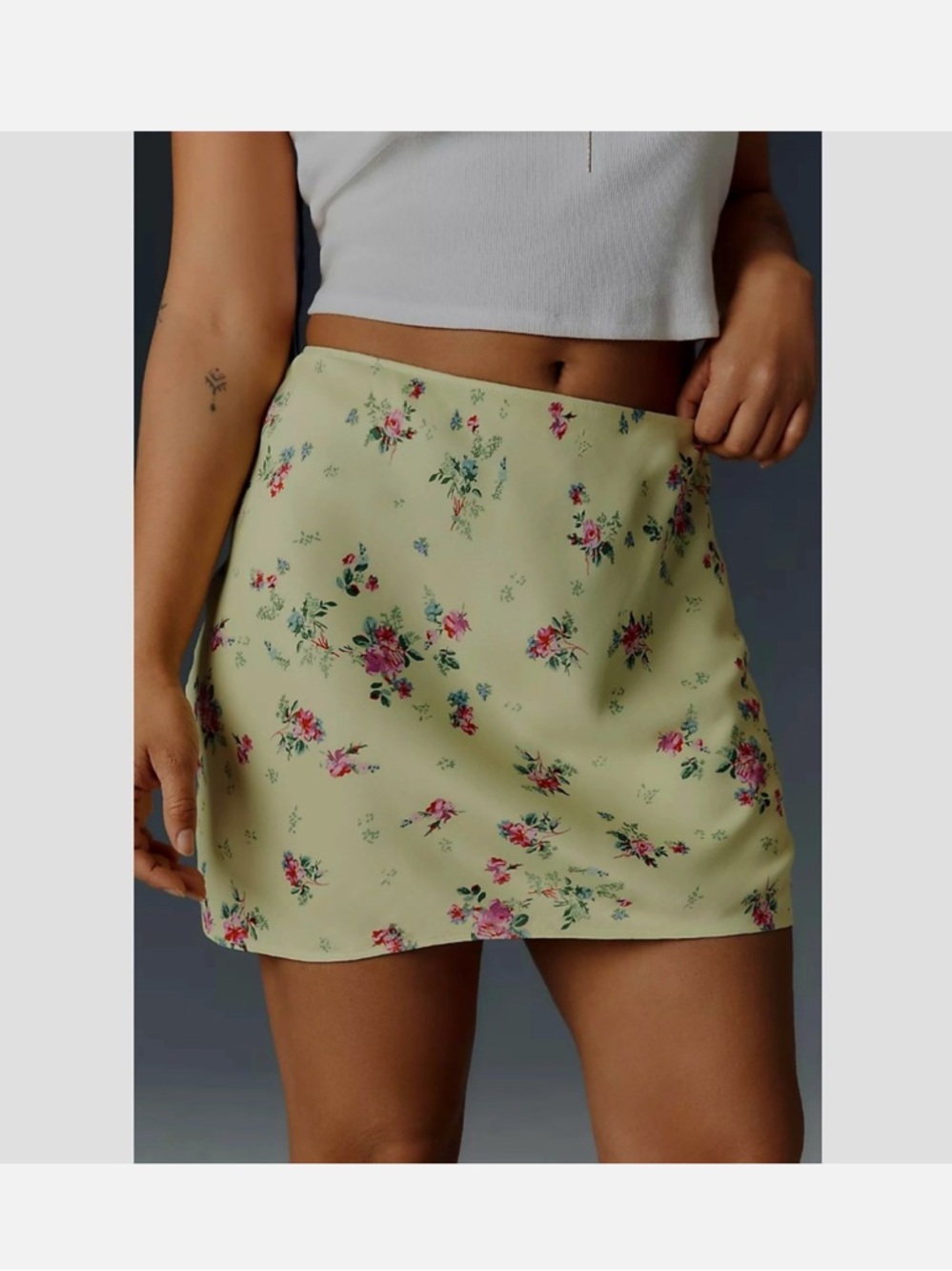 Anthropologie Tilda Slip Mini Skirt - NWT